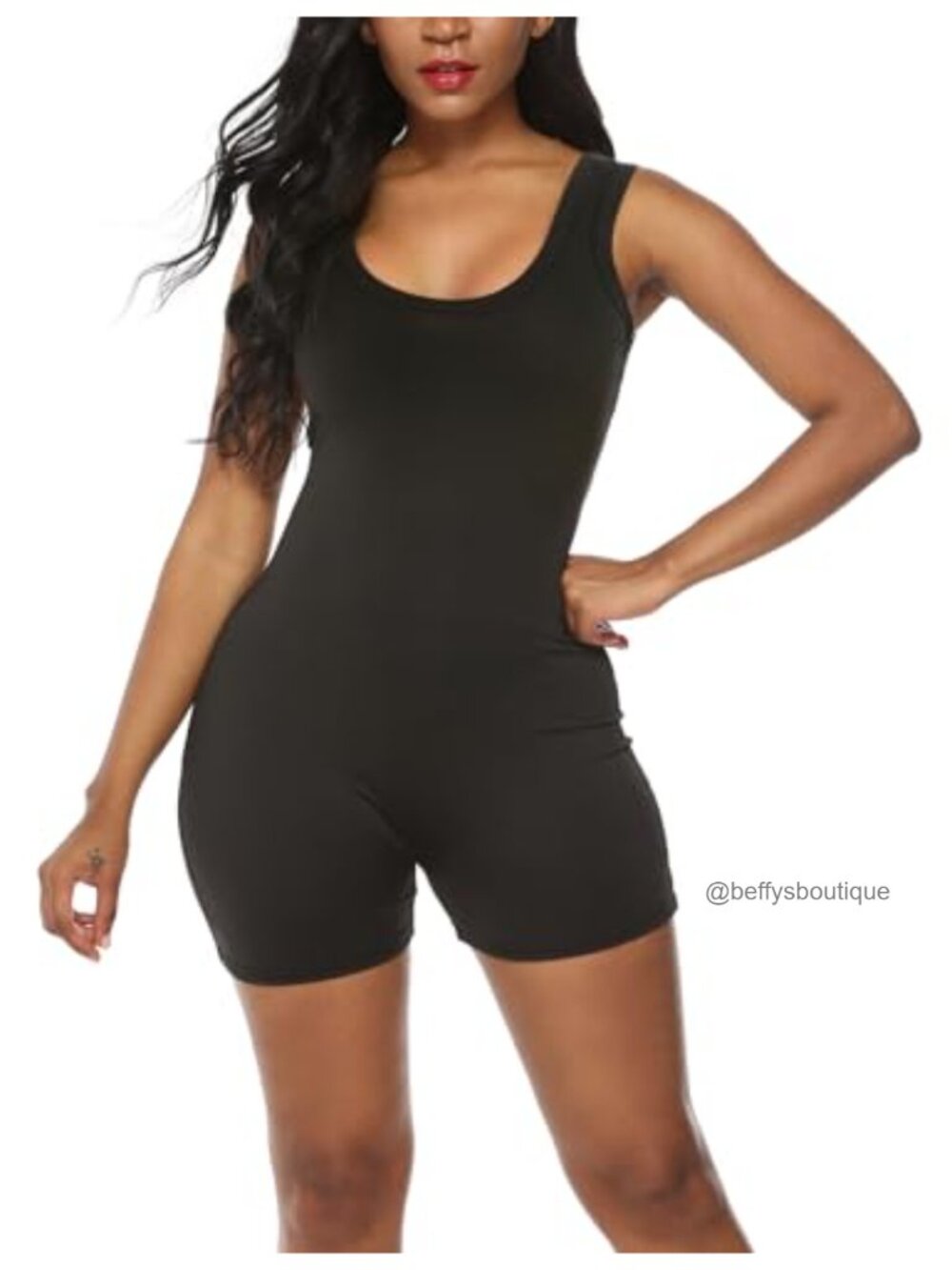Sleeveless Tank Bodysuit Onesie Jumpsuit Romper for Women